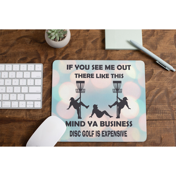 Disc Golf Funny Stripper Man BUBBLES Mousepad Mouse Pad Computer Golf Gift - Picture 2 of 3